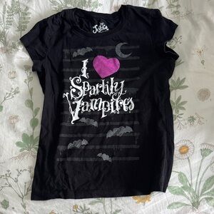 Justice Vampire Halloween Shirt - Size 8